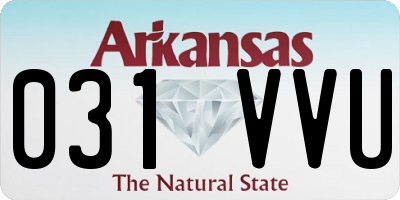 AR license plate 031VVU