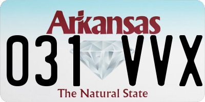 AR license plate 031VVX