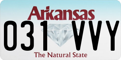 AR license plate 031VVY
