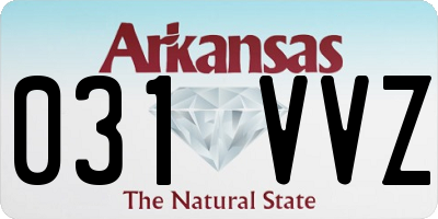 AR license plate 031VVZ