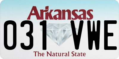 AR license plate 031VWE