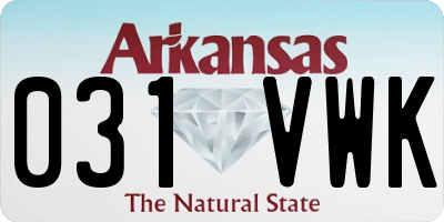 AR license plate 031VWK