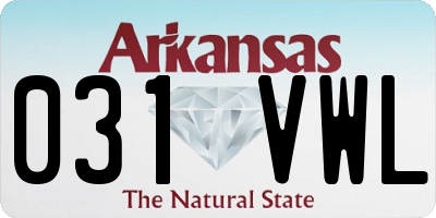 AR license plate 031VWL