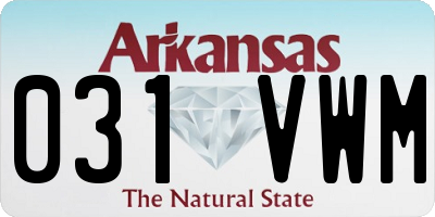 AR license plate 031VWM