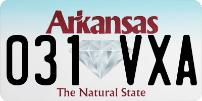 AR license plate 031VXA