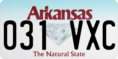 AR license plate 031VXC