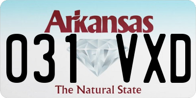 AR license plate 031VXD