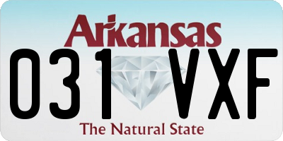 AR license plate 031VXF
