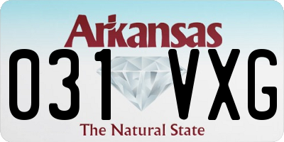 AR license plate 031VXG