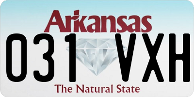 AR license plate 031VXH