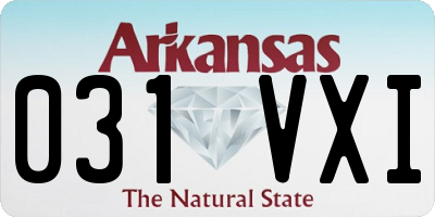 AR license plate 031VXI