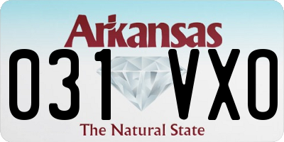AR license plate 031VXO