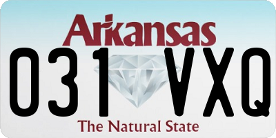 AR license plate 031VXQ