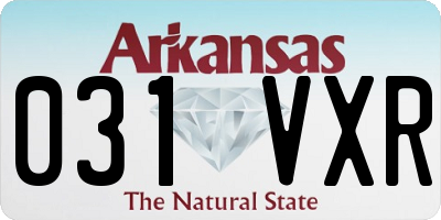 AR license plate 031VXR