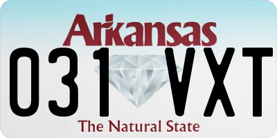 AR license plate 031VXT
