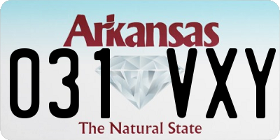 AR license plate 031VXY