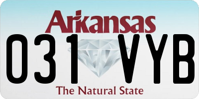 AR license plate 031VYB