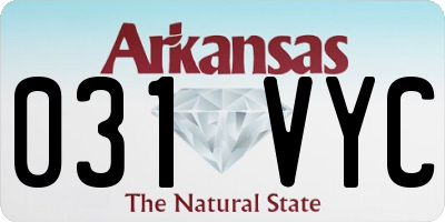 AR license plate 031VYC