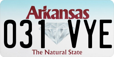 AR license plate 031VYE