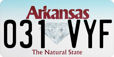 AR license plate 031VYF
