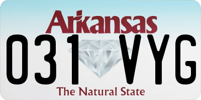 AR license plate 031VYG