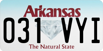 AR license plate 031VYI