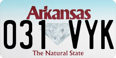 AR license plate 031VYK