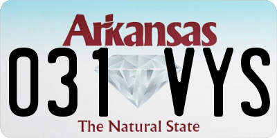 AR license plate 031VYS