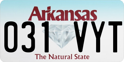 AR license plate 031VYT