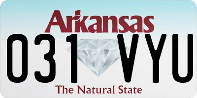 AR license plate 031VYU