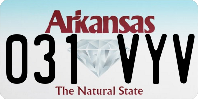 AR license plate 031VYV