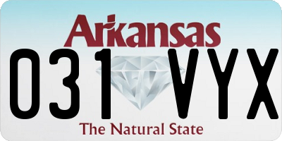 AR license plate 031VYX