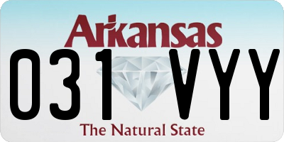 AR license plate 031VYY