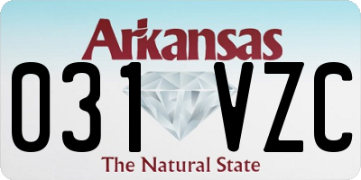 AR license plate 031VZC