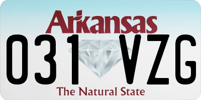 AR license plate 031VZG