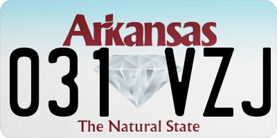 AR license plate 031VZJ