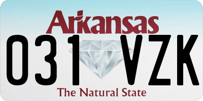 AR license plate 031VZK