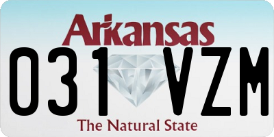 AR license plate 031VZM
