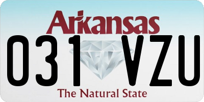 AR license plate 031VZU
