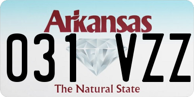 AR license plate 031VZZ