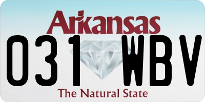 AR license plate 031WBV
