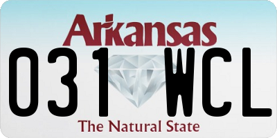 AR license plate 031WCL