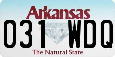 AR license plate 031WDQ