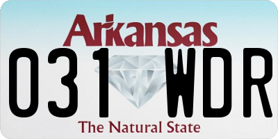 AR license plate 031WDR