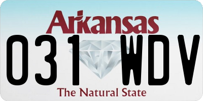 AR license plate 031WDV
