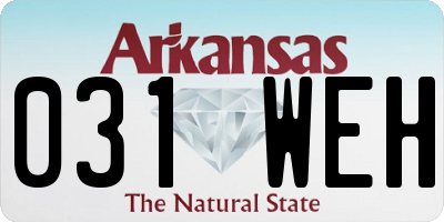 AR license plate 031WEH