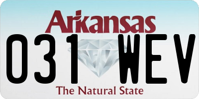 AR license plate 031WEV