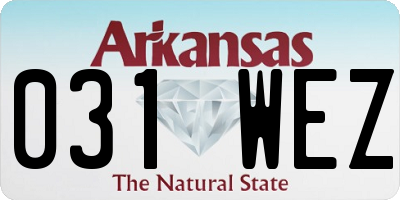 AR license plate 031WEZ