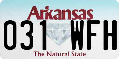 AR license plate 031WFH