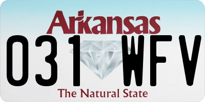AR license plate 031WFV